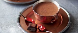 Шоколадный напиток с ромом и перцем