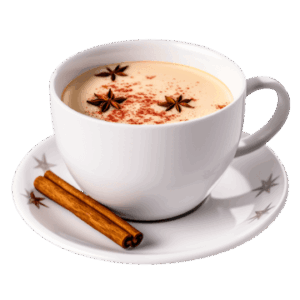 Чай с молоком и пряностями